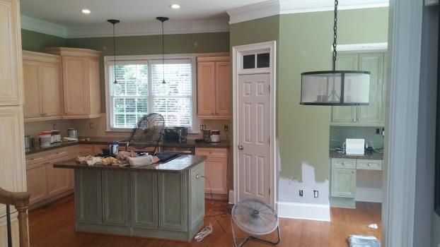 Before a completed painter project in the  area